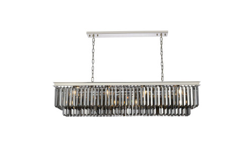 Sydney 12 Light Chandelier in Polished nickel (173|1232D60PNSSRC)
