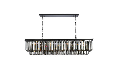 Sydney 12 Light Chandelier in Matte Black (173|1232D60MBSSRC)