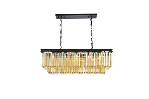 Sydney 12 Light Chandelier in Matte Black (173|1232D40MBGTRC)