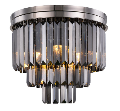 Sydney Nine Light Flush Mount in Polished Nickel (173|1231F20PNSSRC)