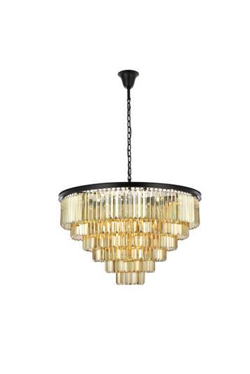 Sydney 33 Light Chandelier in Matte Black (173|1231D44MBGTRC)