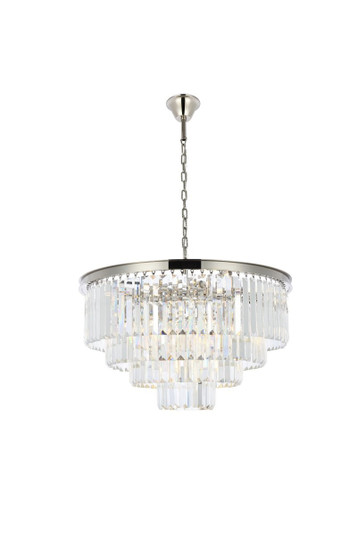 Sydney 17 Light Chandelier in Polished Nickel (173|1231D32PNRC)