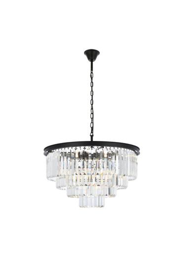 Sydney 17 Light Chandelier in Matte Black (173|1231D32MBRC)