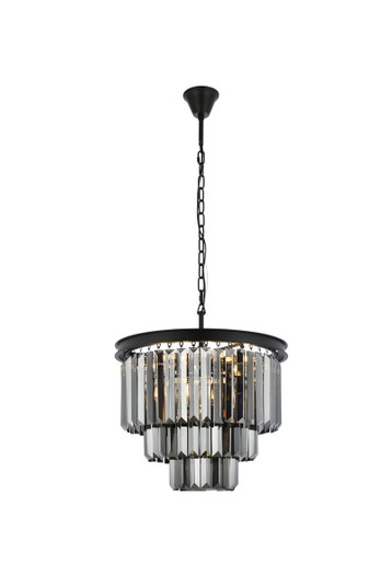 Sydney Nine Light Chandelier in Matte Black (173|1231D20MBSSRC)