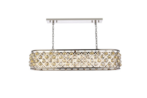 Madison Seven Light Chandelier in Polished Nickel (173|1216G50PNGTRC)