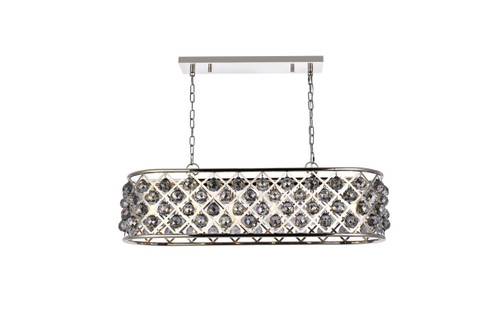 Madison Six Light Chandelier in Polished Nickel (173|1216G40PNSSRC)