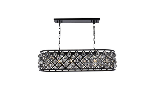 Madison Six Light Chandelier in Matte Black (173|1216G40MBSSRC)