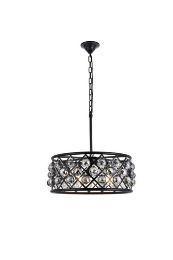 Madison Five Light Chandelier in Matte Black (173|1214D20MBSSRC)