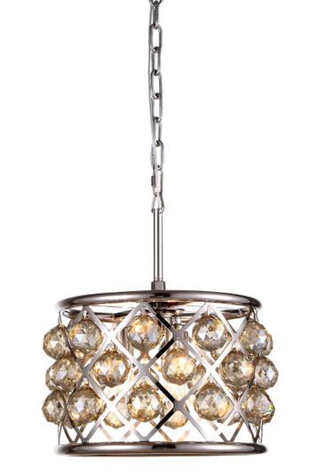 Madison Three Light Pendant in Polished Nickel (173|1214D12PNGTRC)