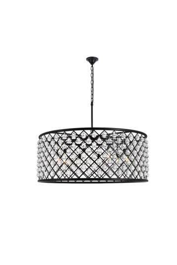 Madison Ten Light Chandelier in Matte Black (173|1213G43MBRC)