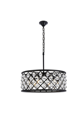 Madison Six Light Chandelier in Matte Black (173|1213D25MBRC)