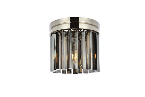 Sydney Three Light Flush Mount in Polished Nickel (173|1208F12PNSSRC)