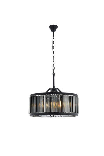 Chelsea Eight Light Chandelier in Matte Black (173|1203D28MBSSRC)