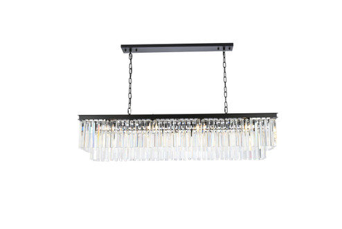 Sydney 12 Light Chandelier in Matte Black (173|1202D60MBRC)