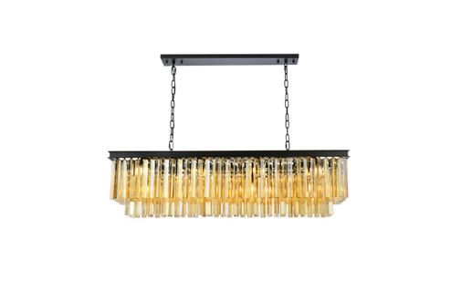 Sydney 12 Light Chandelier in Matte Black (173|1202D50MBGTRC)