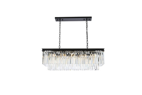 Sydney 12 Light Chandelier in Matte Black (173|1202D40MBRC)