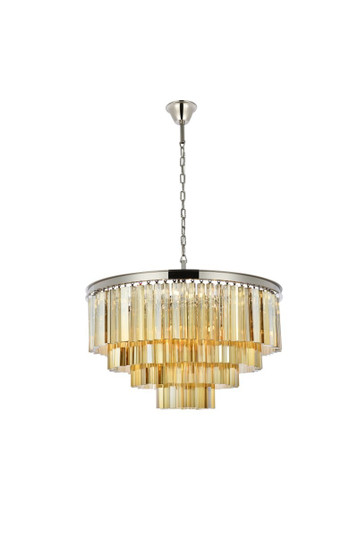 Sydney 17 Light Chandelier in Polished Nickel (173|1201D32PNGTRC)