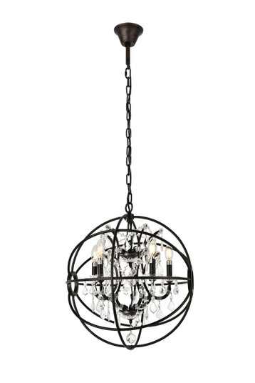 Geneva Five Light Pendant in Dark Bronze (173|1130D20DBRC)