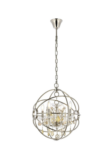 Geneva Four Light Pendant in Polished Nickel (173|1130D17PNGTRC)