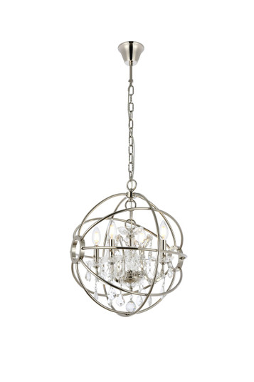 Geneva Four Light Pendant in Polished nickel (173|1130D17PNRC)
