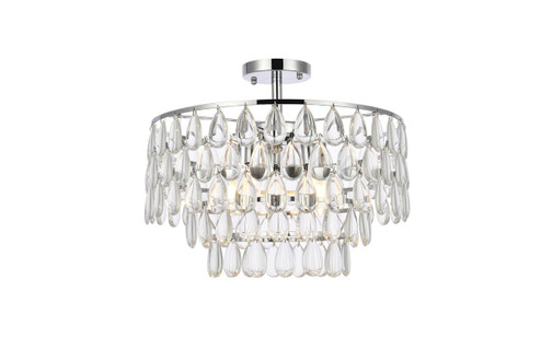 Mila Five Light Flush Mount in chrome (173|1103F18C)