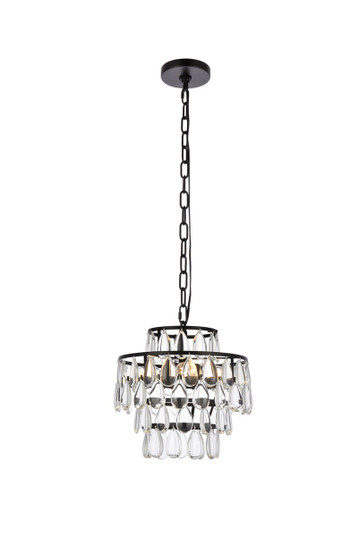 Mila Three Light Pendant in black (173|1102D12BK)