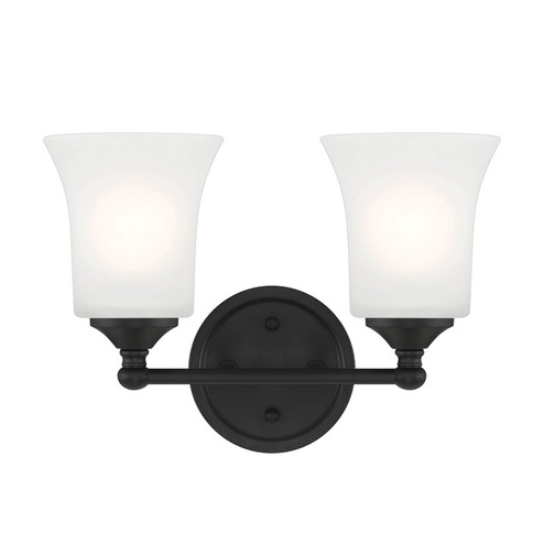 Bronson Two Light Vanity in Matte Black (43|D278M2BMB)