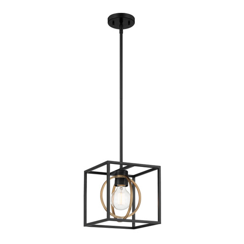 Kew Gardens One Light Pendant Convertible in Matte Black (43|D276M8PMB)