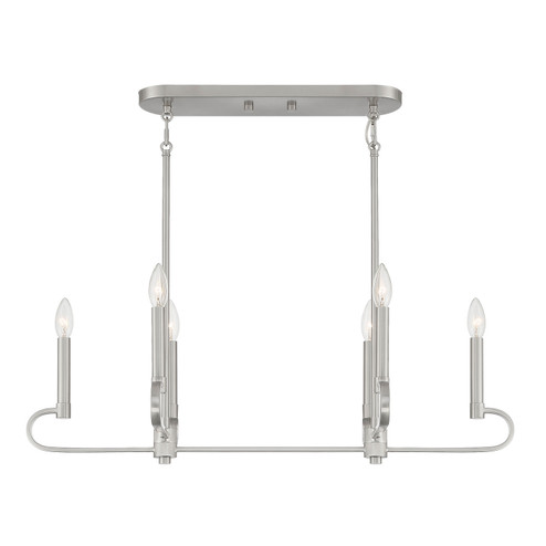 Summit Six Light Island Pendant in Brushed Nickel (43|D269CISBN)