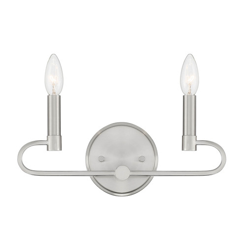 Summit Two Light Vanity in Brushed Nickel (43|D269C2BBN)