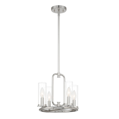 Hudson Heights Four Light Pendant Convertible in Polished Nickel (43|D268C14PPN)