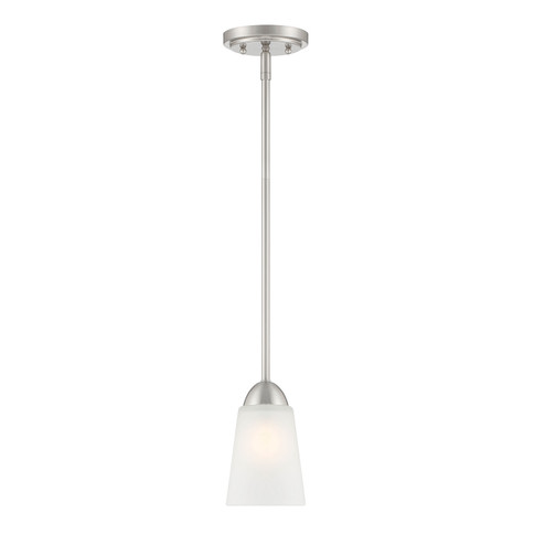 Malone One Light Pendant in Brushed Nickel (43|D267M5PBN)