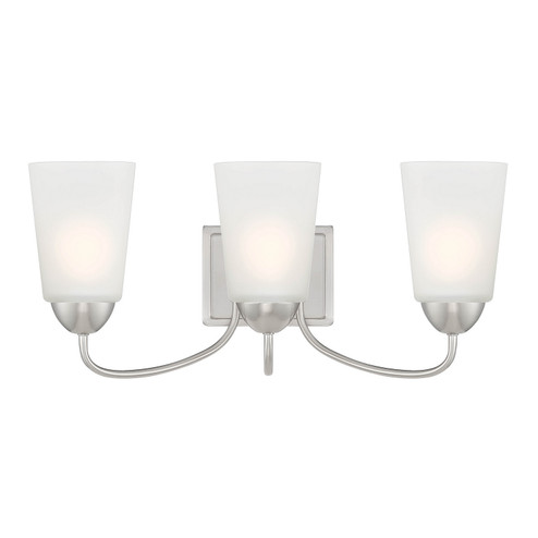 Malone Three Light Vanity in Brushed Nickel (43|D267M3BBN)