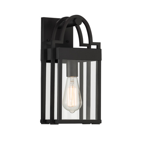 Monroe One Light Wall Lantern in Matte Black (43|D240M7OWMB)