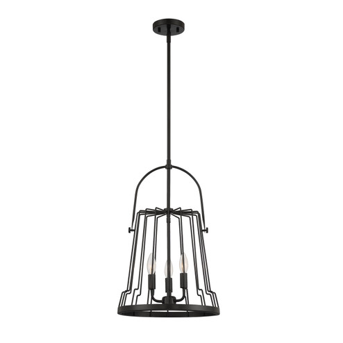 Alba Three Light Pendant in Matte Black (43|D234C14PMB)