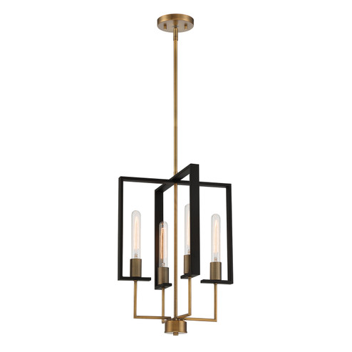 Chicago PM Four Light Pendant in Old Satin Brass (43|D233M15POSB)