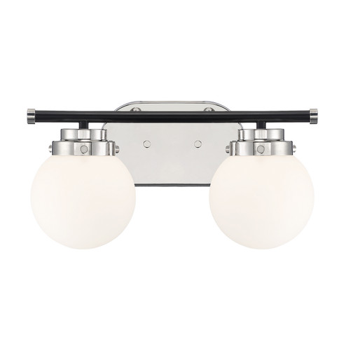 Elle Two Light Vanity in Polished Nickel (43|D232M2BPN)