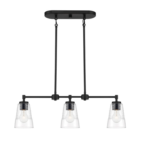 Ingo Three Light Island Pendant in Matte Black (43|D230MISMB)