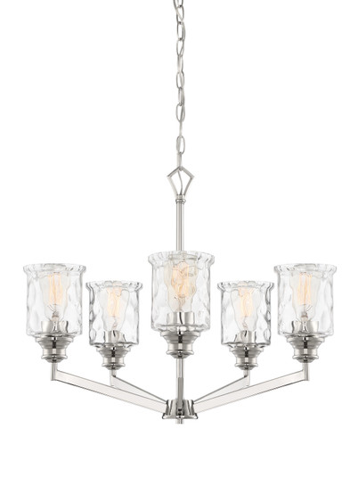 Drake Five Light Chandelier in Polished Nickel (43|96385PN)