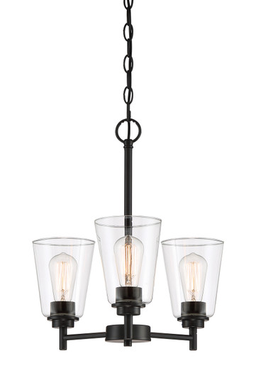 Westin Three Light Chandelier in Matte Black (43|95783MB)