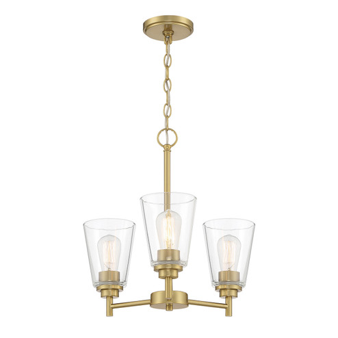 Westin Three Light Chandelier in Brushed Gold (43|95783BG)