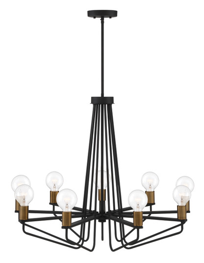 Ravella Nine Light Chandelier in Black (43|94289BK)