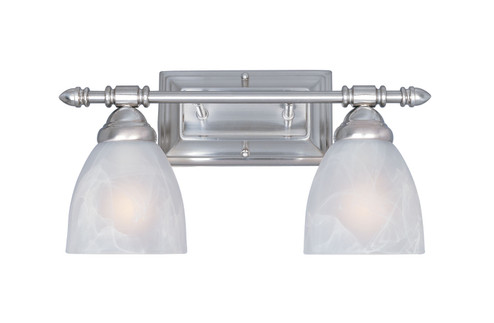 Apollo Two Light Bath Bar in Satin Platinum (43|94002SP)
