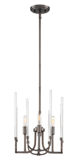 Laretto Four Light Chandelier in Satin Copper Bronze (43|91784SCB)