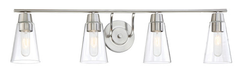 Echo Four Light Bath Bar in Satin Platinum (43|87804SP)