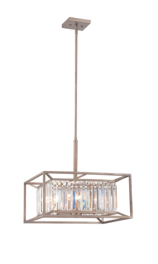 Linares Four Light Pendant in Aged Platinum (43|87431AP)