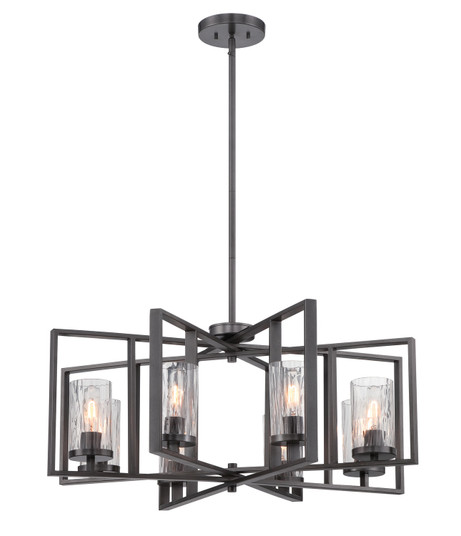 Elements Eight Light Chandelier in Charcoal (43|86588CHA)