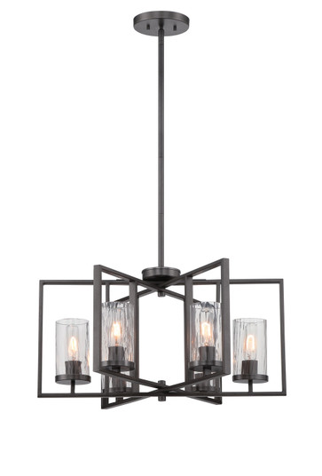 Elements Six Light Chandelier in Charcoal (43|86586CHA)