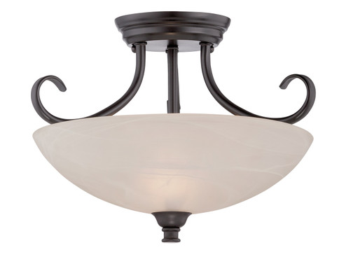 Kendall Two Light Semi-Flush Mount in Oil Rubbed Bronze (43|85111ORB)