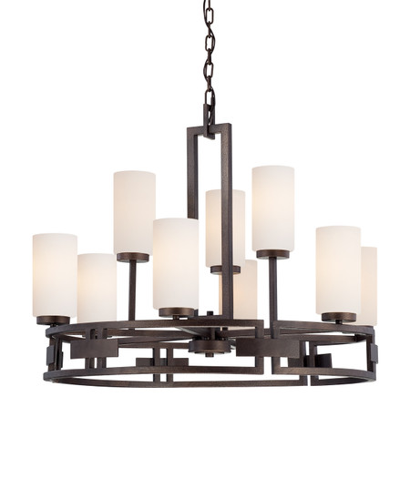 Del Ray Nine Light Chandelier in Flemish Bronze (43|83889FBZ)